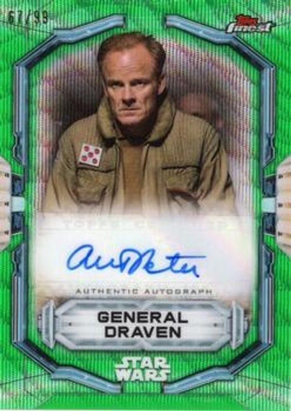 2022 Topps Star Wars Finest #FA-APE Finest Autographs Green /99