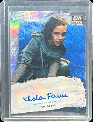 2022 Topps Chrome Star Wars Galaxy #GA-IF Autographs Blue /150