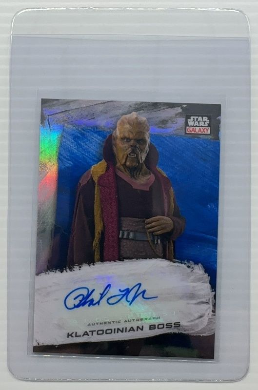 2022 Topps Chrome Star Wars Galaxy #GA-PL Autographs Blue /150