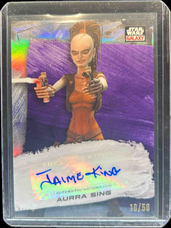 2022 Topps Chrome Star Wars Galaxy #GA-JK Autographs Purple /50