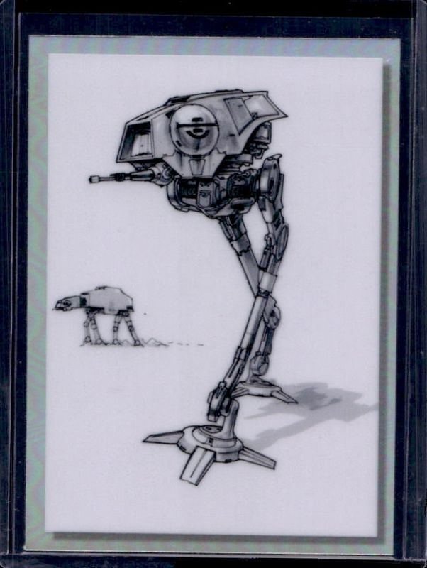 2022 Topps Chrome Star Wars Galaxy #OT-8 Original Trilogy Concept Art