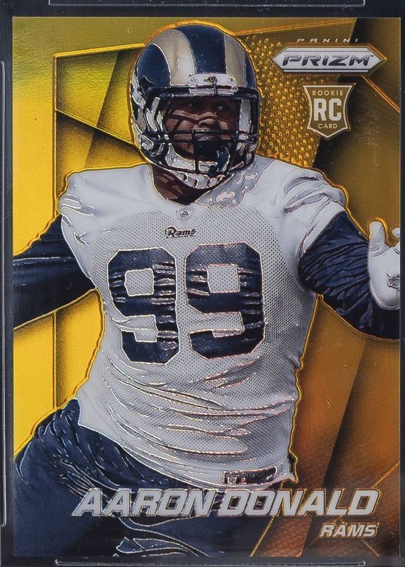 Aaron Donald 2014 Prizm #228 Gold /10 Rookie RAW