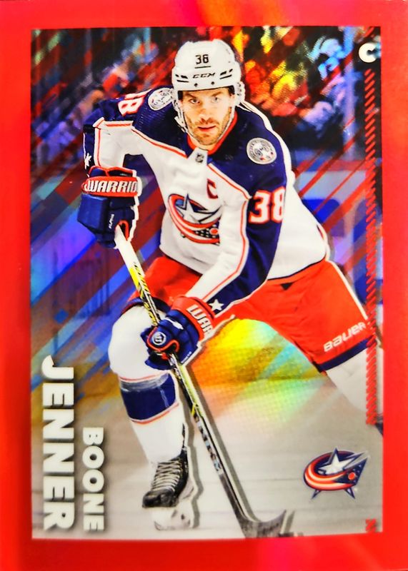 2022 Topps Chrome NHL Sticker Collection #144 Red Refractor /5