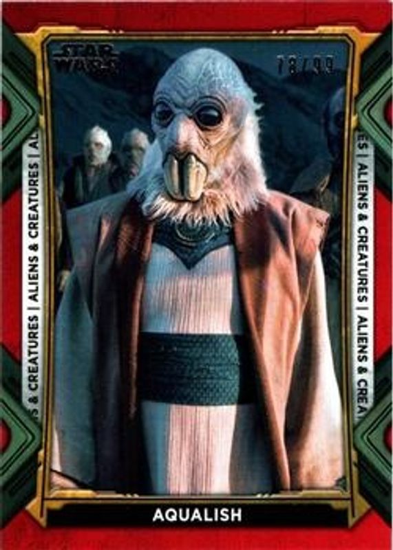 2022 Topps Star Wars The Book of Boba Fett #AC-9 Aliens & Creatures Red /99