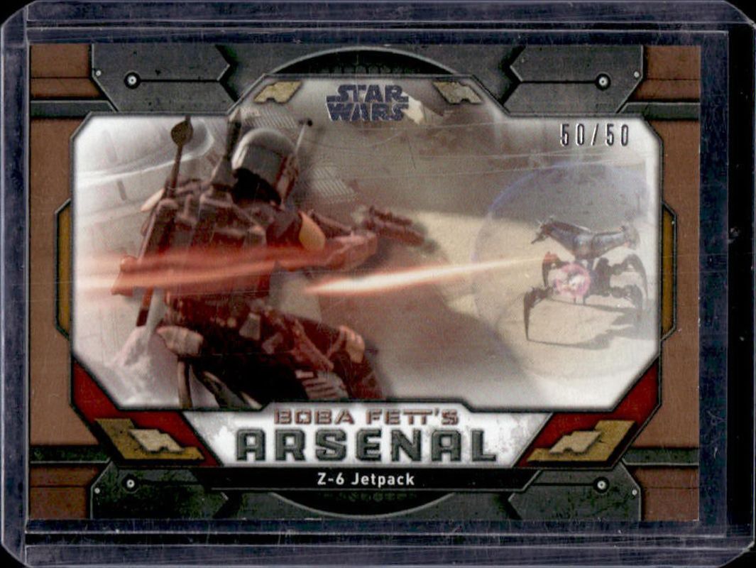 2022 Topps Star Wars The Book of Boba Fett #BA-2 Boba Fett's Arsenal Bronze /50