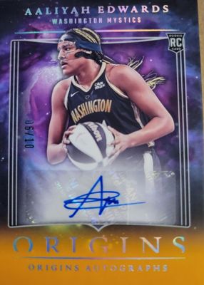 2024 Origins WNBA #OA-AEW Origins Autographs - Gold /10