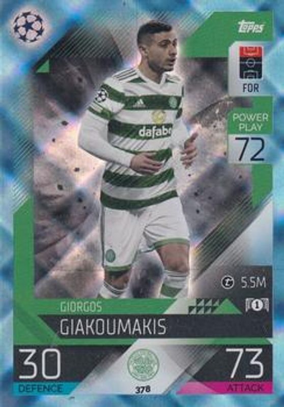 2022 Topps Match Attax UEFA Champions League & UEFA Europa League #378 Crystal