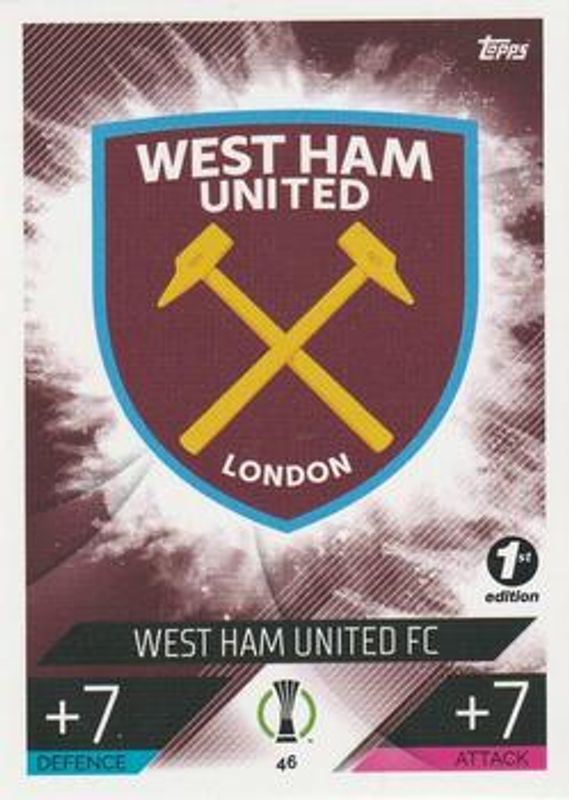 2022 Topps Match Attax UEFA Champions League & UEFA Europa League #46 1st Edition