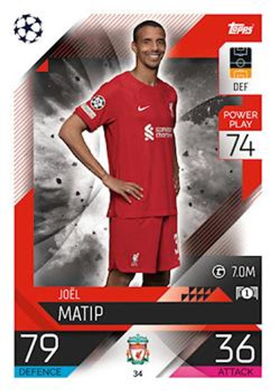 2022 Topps Match Attax UEFA Champions League & UEFA Europa League #34 Base