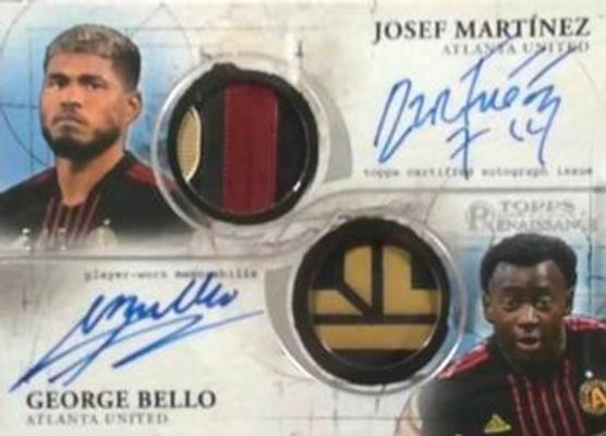 2022 Topps Renaissance MLS Major League Soccer #ADR-MB Renaissance Autographed Dual Relics /5