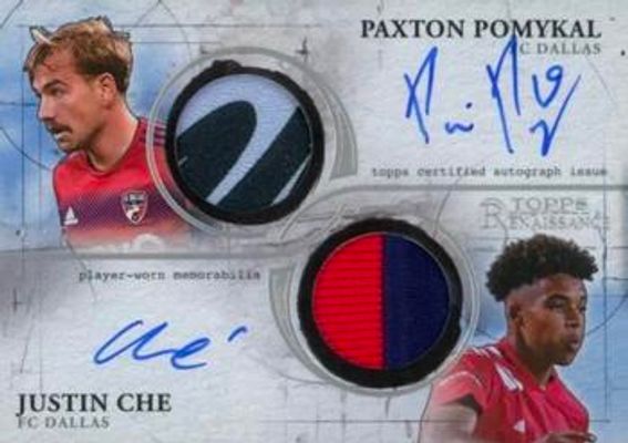 2022 Topps Renaissance MLS Major League Soccer #ADR-PC Renaissance Autographed Dual Relics /5