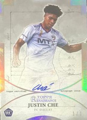 2022 Topps Renaissance MLS Major League Soccer #EA-JC4 Renaissance Engravement Autographs - Platinum /1