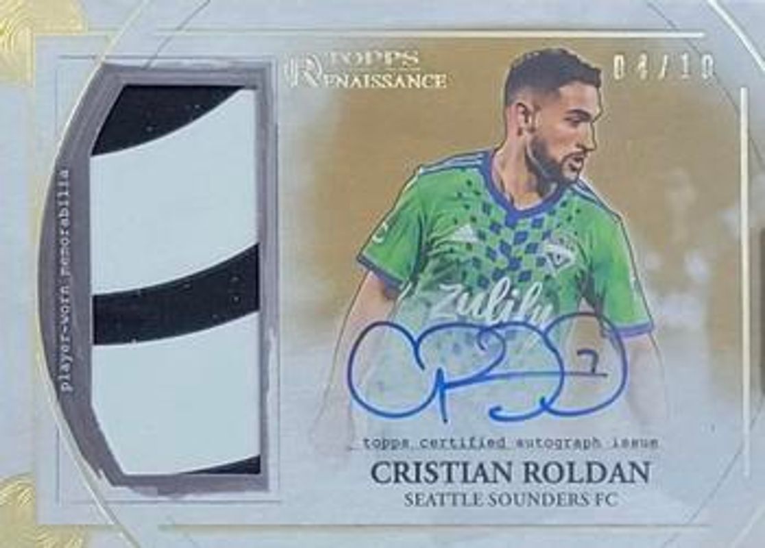 2022 Topps Renaissance MLS Major League Soccer #AR-CR5 Autographed Relics - Gold /10