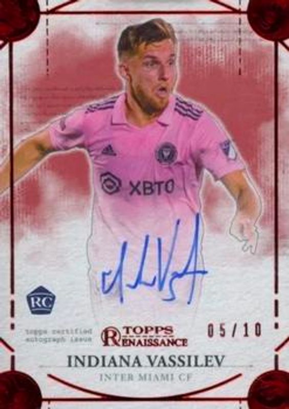 2022 Topps Renaissance MLS Major League Soccer #EA-IV2 Renaissance Engravement Autographs - Ruby /10