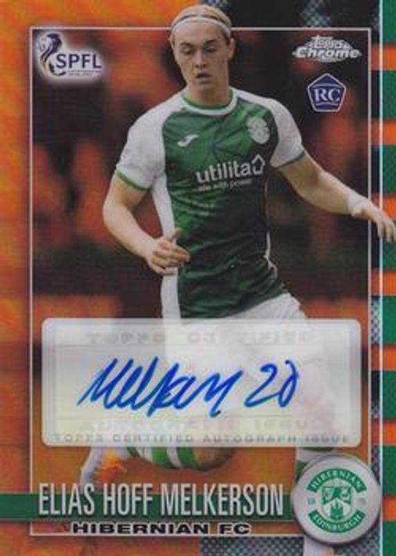2022 Topps Chrome SPFL #CA-EH Chrome Autographs - Orange /25