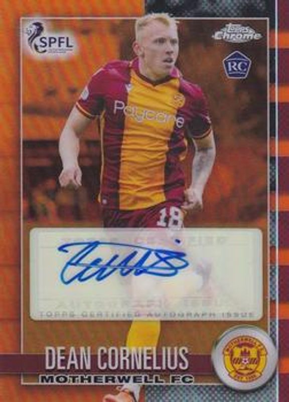 2022 Topps Chrome SPFL #CA-DC Chrome Autographs - Orange /25