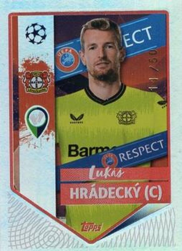 2022 Topps UEFA Champions League Sticker Collection #81 Ruby Red Foil /50