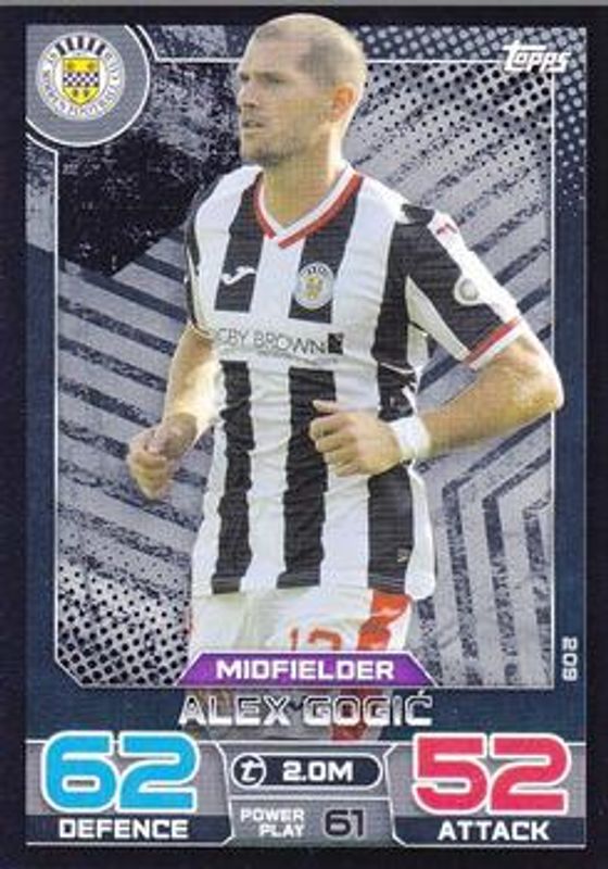 2022 Topps Match Attax SPFL #209 Midnight Black