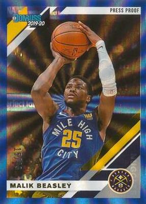 2019 Donruss #52 Press Proof Blue Laser /49