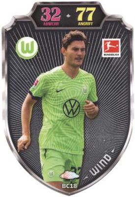 2022 Topps Match Attax Bundesliga #BC18 Chrome Shield