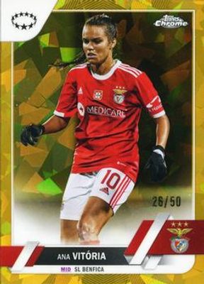 2022 Topps Chrome UEFA Women's Champions League Sapphire #24 Gold /50