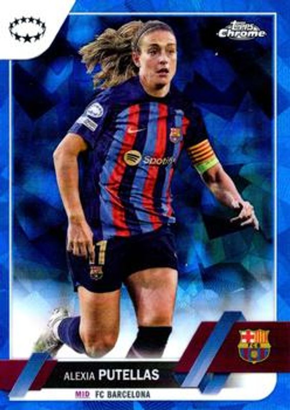 2022 Topps Chrome UEFA Women's Champions League Sapphire #1 Base