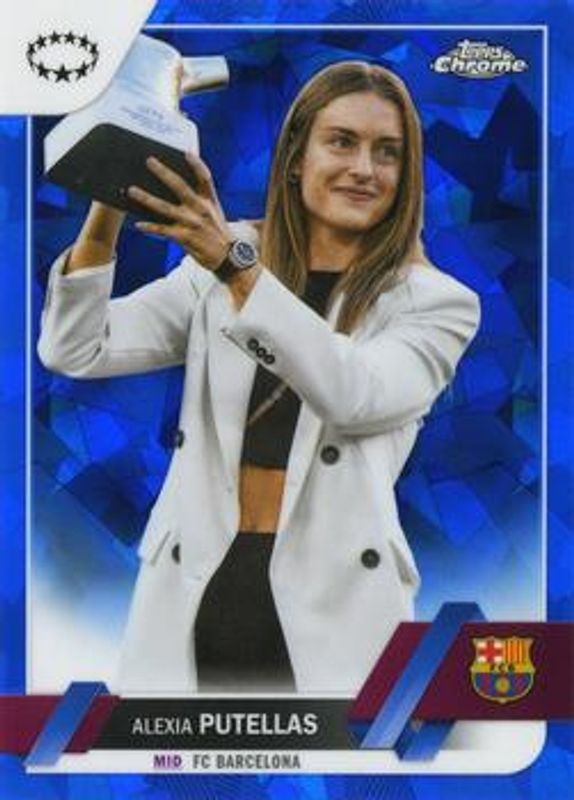 2022 Topps Chrome UEFA Women's Champions League Sapphire #1b Base