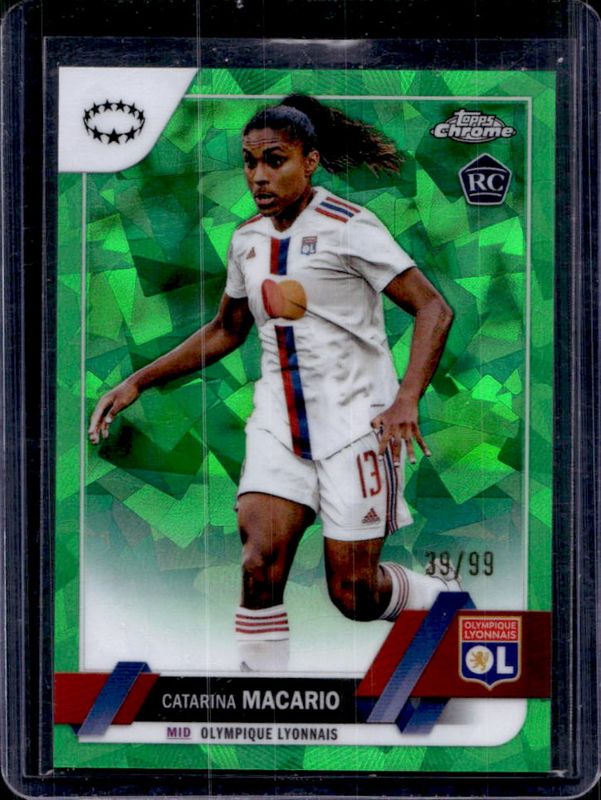 2022 Topps Chrome UEFA Women's Champions League Sapphire #85 Green /99