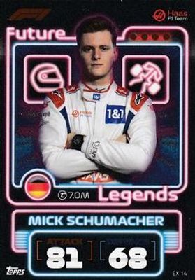 2022 Topps Turbo Attax Formula 1 #EX-14 Exclusive