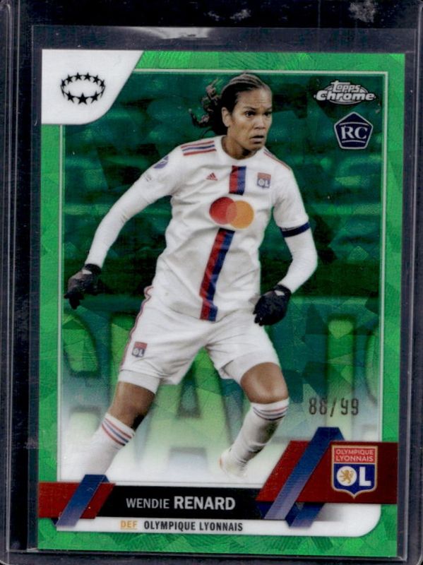 2022 Topps Chrome UEFA Women's Champions League Sapphire #91 Green /99