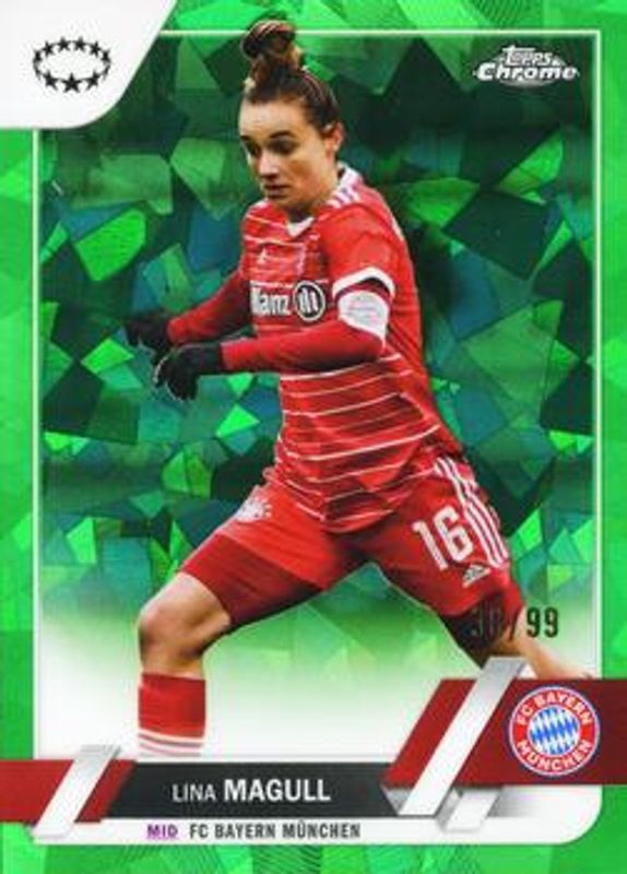 2022 Topps Chrome UEFA Women's Champions League Sapphire #90 Green /99