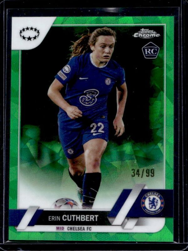2022 Topps Chrome UEFA Women's Champions League Sapphire #35 Green /99