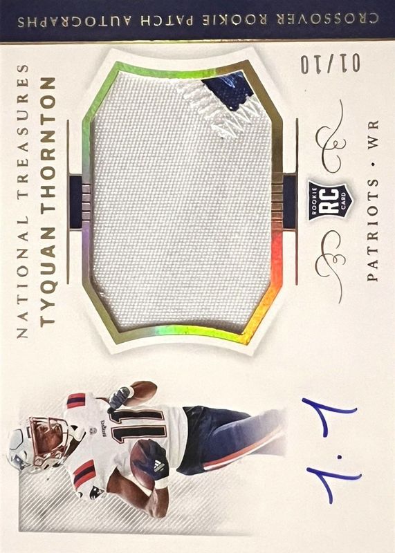 2022 National Treasures #CRPA-TT Crossover Rookie Patch Autographs - Holo Gold /10