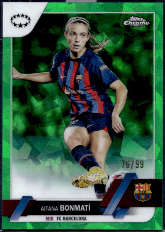 2022 Topps Chrome UEFA Women's Champions League Sapphire #14 Green /99