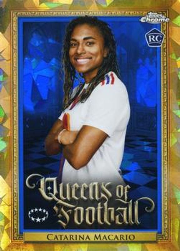 2022 Topps Chrome UEFA Women's Champions League Sapphire #Q-8 Queens of Football