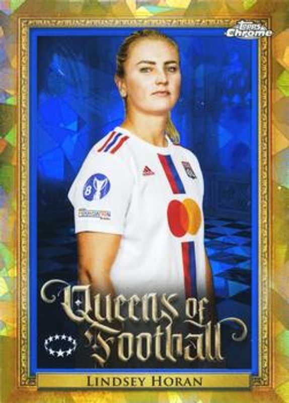 2022 Topps Chrome UEFA Women's Champions League Sapphire #Q-7 Queens of Football