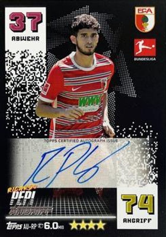 2022 Topps Match Attax Bundesliga #AU-RP Autogramme