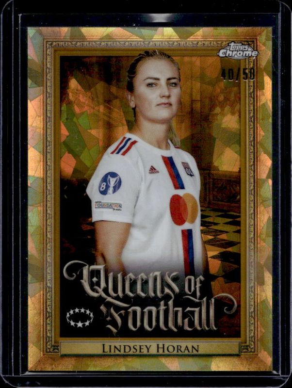 2022 Topps Chrome UEFA Women's Champions League Sapphire #Q-7 Queens of Football - Gold /50