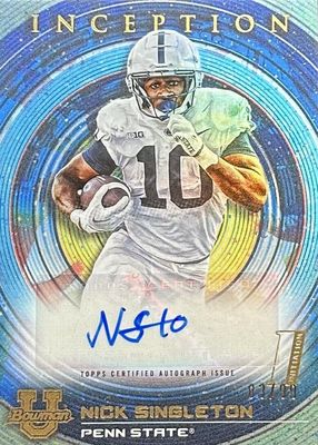 2022 Bowman University Inception #BIA-NSN Autographs - Blue Foil /99 (1st)
