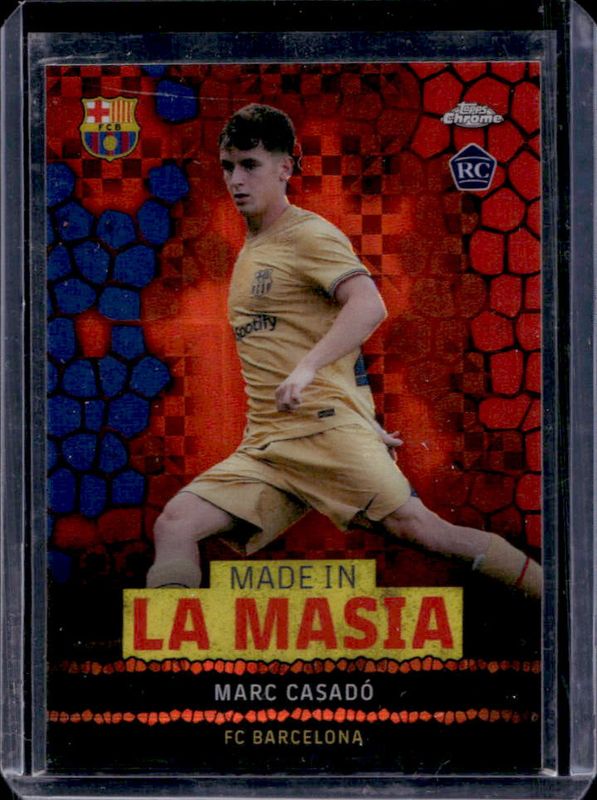 2022 Topps Chrome FC Barcelona: Mes Que Un Club #LA-11 Made in La Masia - Orange X Fractor /25