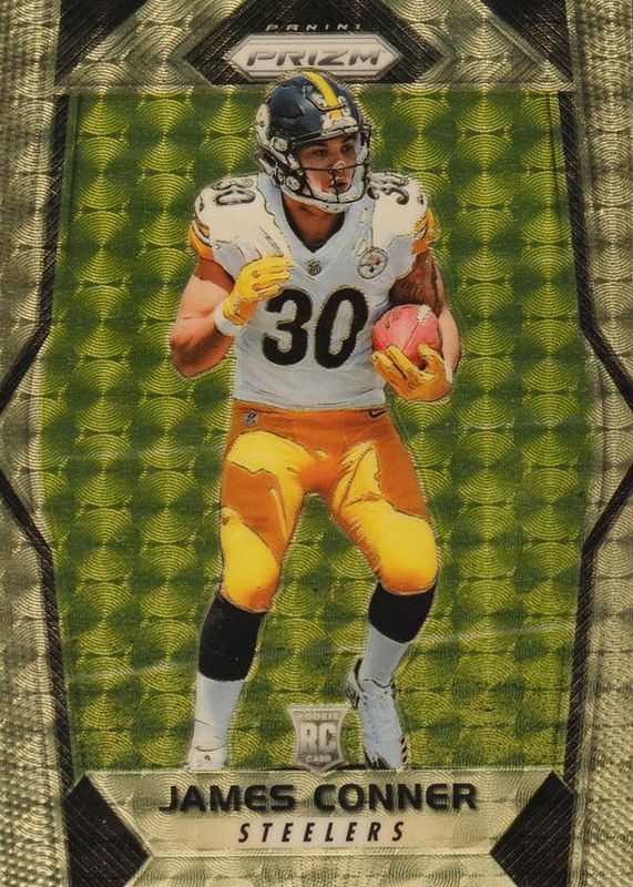 James Conner 2017 Prizm #225 Gold Vinyl /5 Rookie RAW