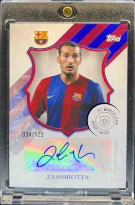 2024 Topps FC Barcelona 125th Anniversary #LA-ZA 125 Legacy Autographs - Barca Anniversary /125