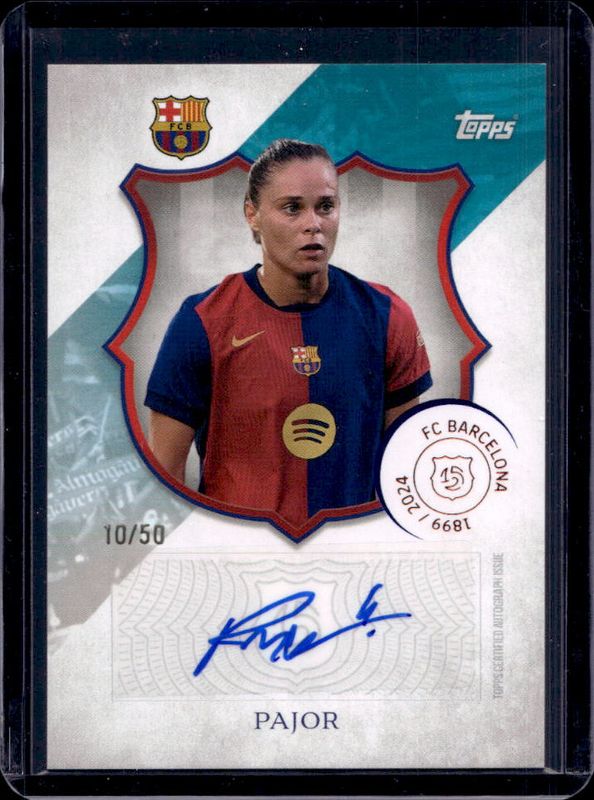 2024 Topps FC Barcelona 125th Anniversary #LA-PJ 125 Legacy Autographs - Aqua /50