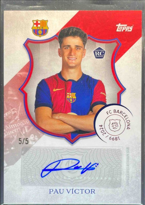 2024 Topps FC Barcelona 125th Anniversary #LA-PV 125 Legacy Autographs - Red /5
