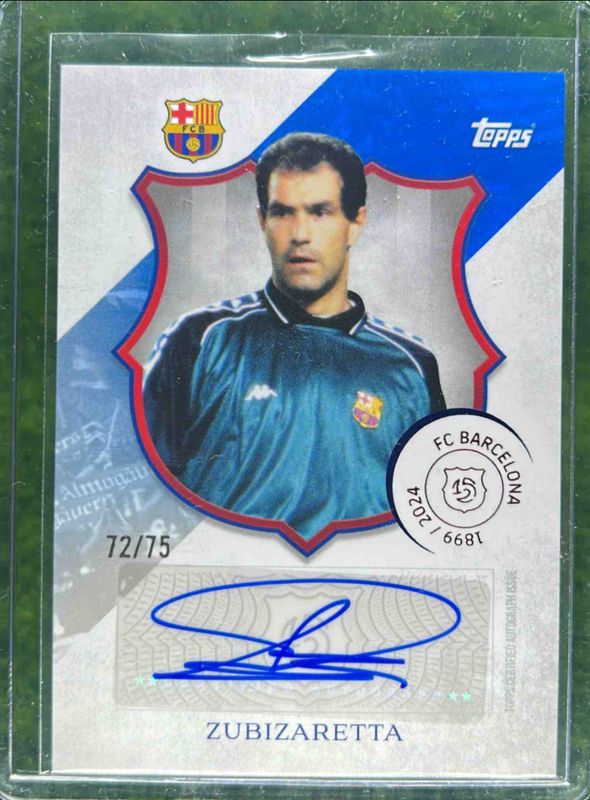 2024 Topps FC Barcelona 125th Anniversary #LA-ZB 125 Legacy Autographs - Blue /75