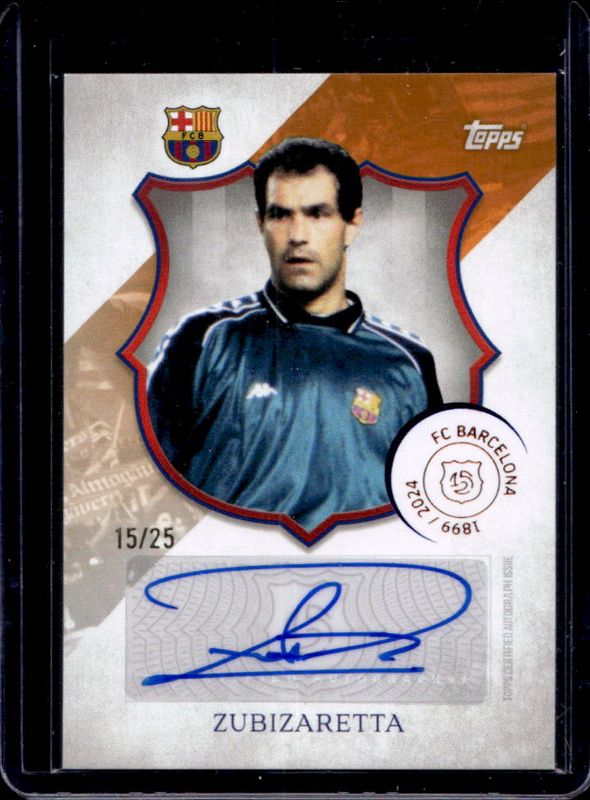 2024 Topps FC Barcelona 125th Anniversary #LA-ZB 125 Legacy Autographs - Orange /25