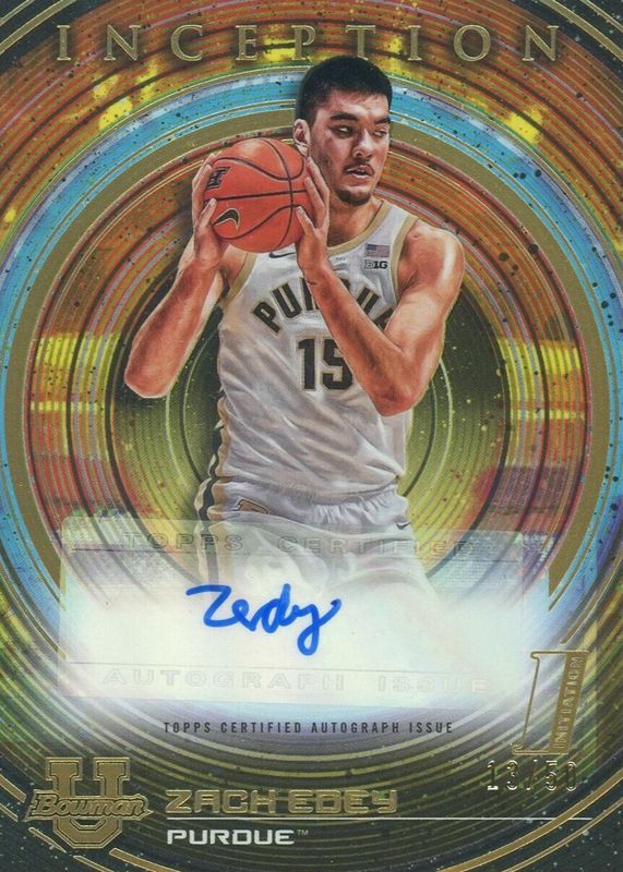 2022 Bowman University Inception #BIA-ZE Autographs - Gold Foil /50 (1st)