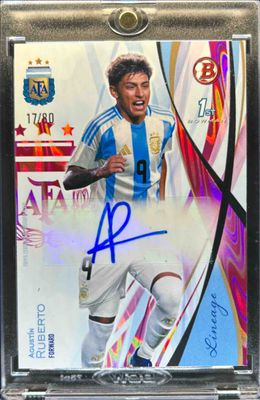 2024 Topps Lineage Argentina #AB-AR Argentina Bowman Prospects Autographs - Pink Tango /80