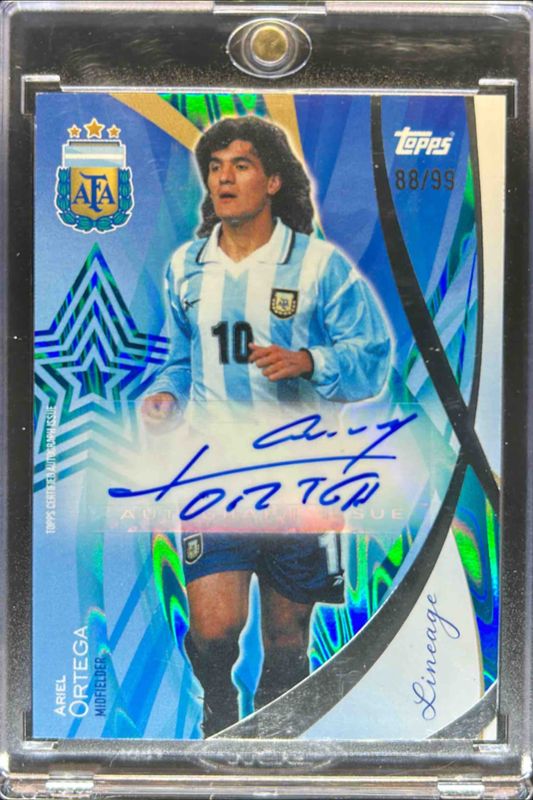 2024 Topps Lineage Argentina #LA-AO Argentina Legends Autographs - Teal Tango /99