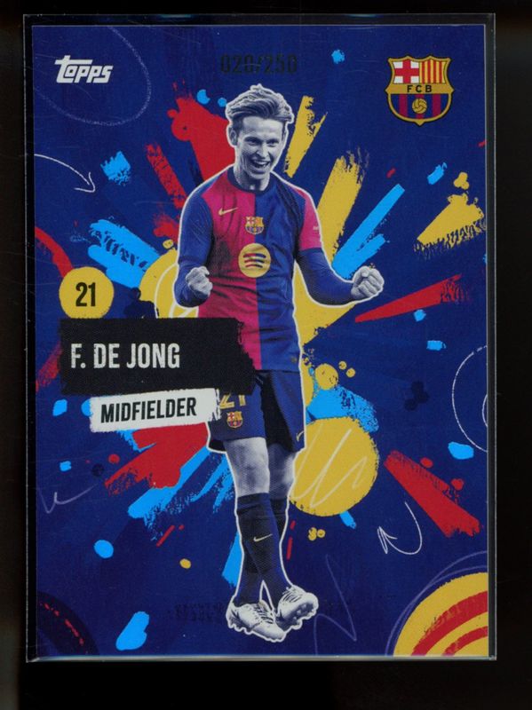 2024 Topps FC Barcelona Team Set #26 Blue /250